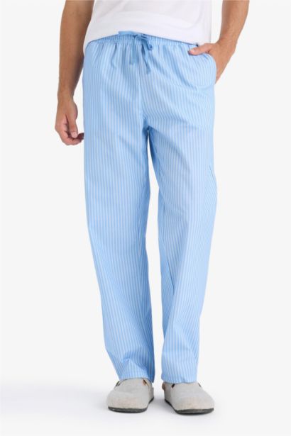 2 Piece Striped Poplin Pajama Pants