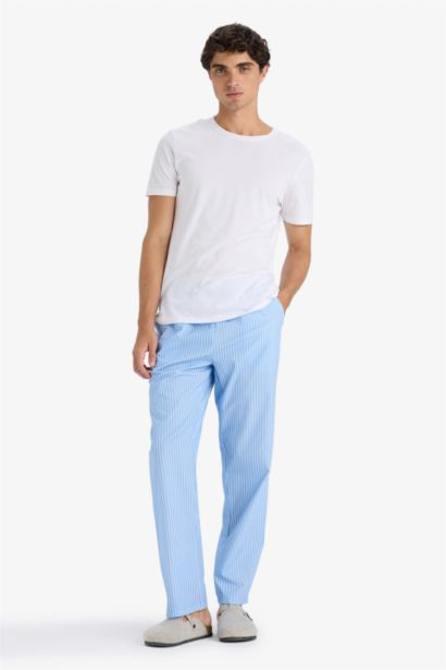 2 Piece Striped Poplin Pajama Pants