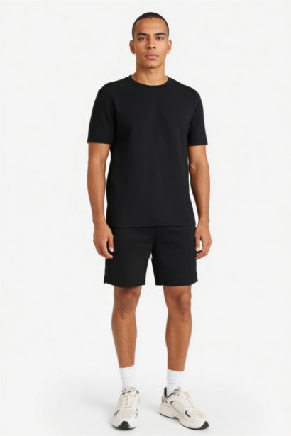 DeFactoFit Standard Fit Side Printed Sports T-Shirt