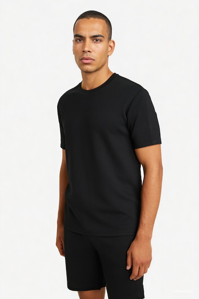 Standard Fit Side Print Sports T-Shirt