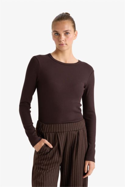 Slim Fit Camisole Long Sleeve T-Shirt