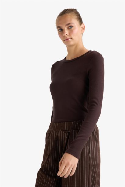 Slim Fit Camisole Long Sleeve T-Shirt