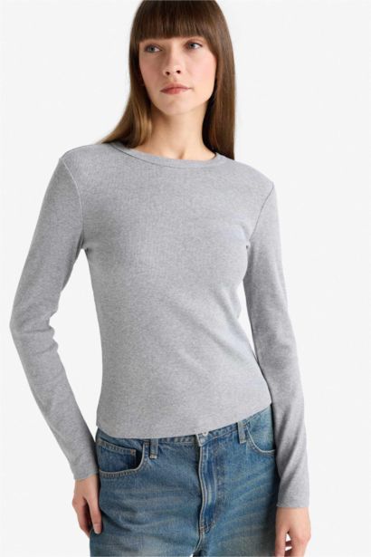 Slim Fit Camisole Long Sleeve T-Shirt