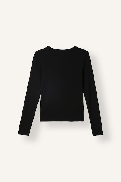 Slim Fit Camisole Long Sleeve T-Shirt
