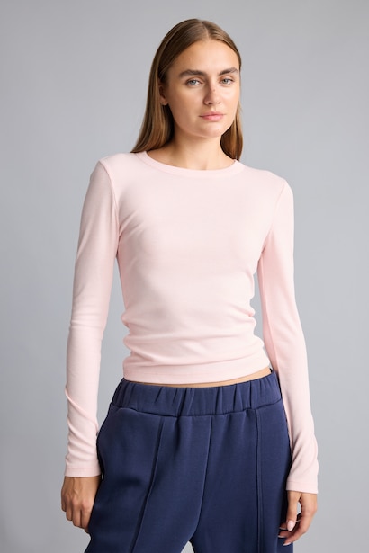 Slim Fit Camisole Long Sleeve T-Shirt