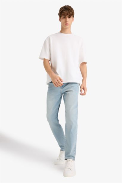 Relax Tapered Fit Dar Paça Jean Pantolon