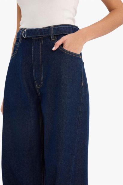 Jean baggy taille haute