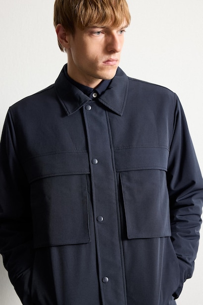Regular Fit Polo Collar Waterproof Jacket