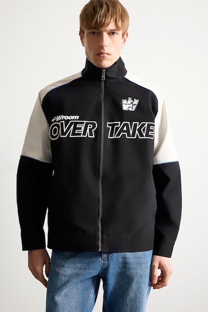 Oversize тік жағалы су өткізбейтін куртка