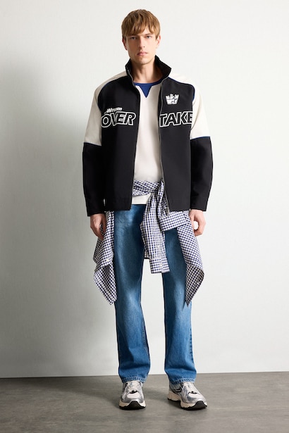Oversize тік жағалы су өткізбейтін куртка