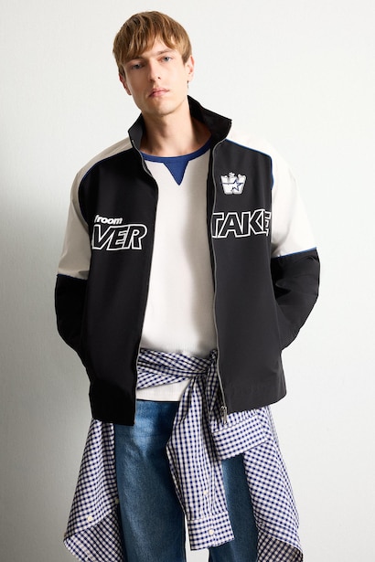Oversize тік жағалы су өткізбейтін куртка