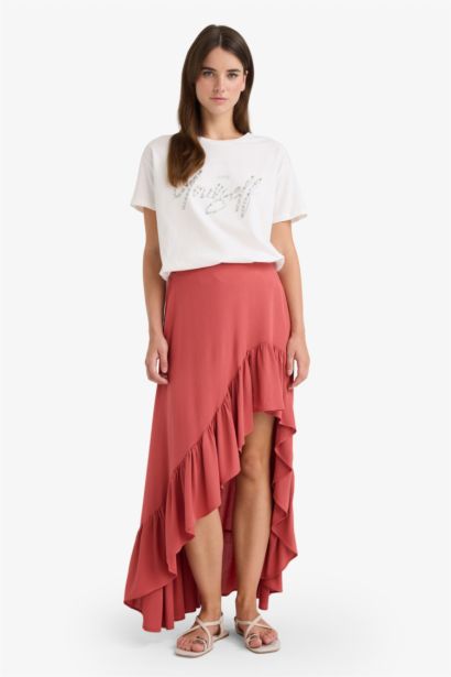 Relax Fit Crew Neck Printed Cotton T-Shirt