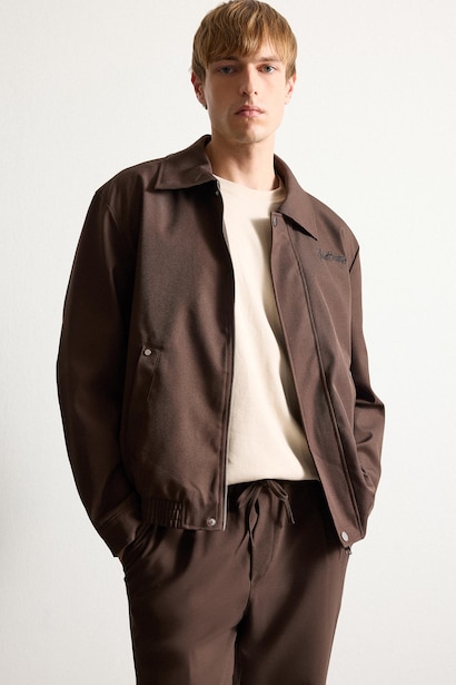 Oversize Polo Collar Waterproof Jacket