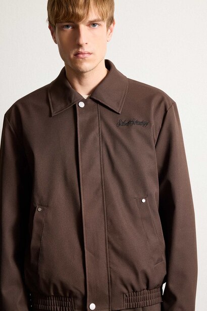Oversize Polo Collar Waterproof Jacket