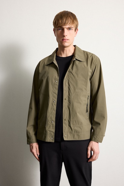 Regular Fit Polo Collar Waterproof Jacket