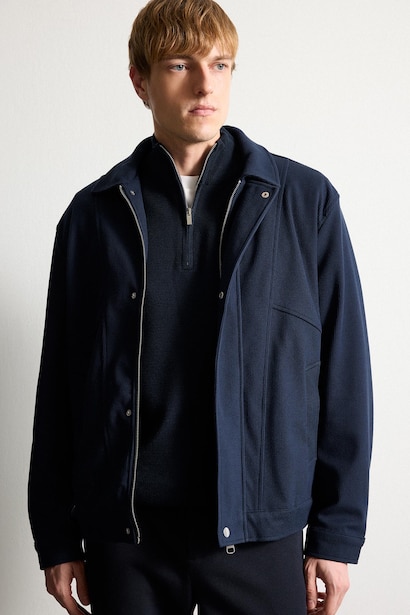 Regular Fıt Polo Yaka Mont
