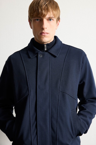 Regular Fıt Polo Yaka Mont