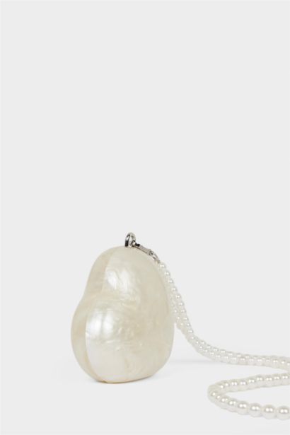 DCEY x DeFacto Kadın Sedef Görünümlü Kalp El Çantası