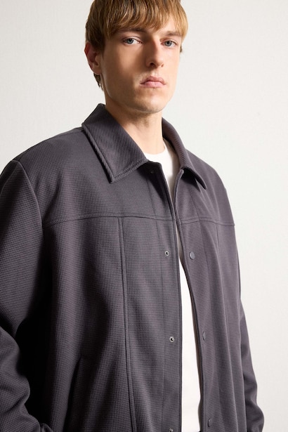 REGULAR FIT Polo Yaka Çıtçıtlı Mont