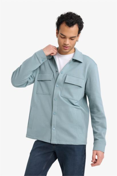 Flexible Fabric Shirt Jacket