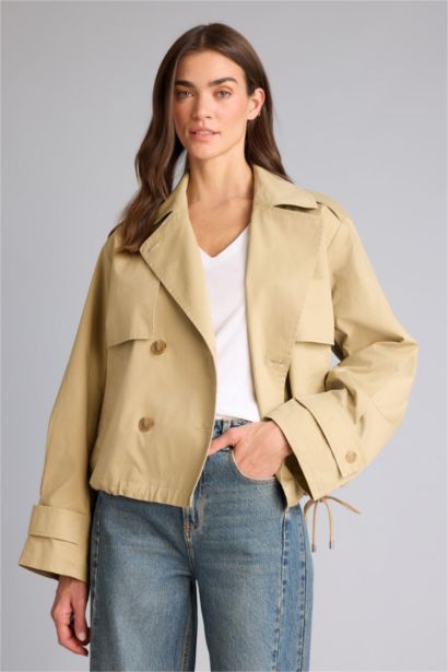 Relax Fit Jacket Collar Trench Coat