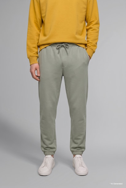 Relax Fit Elastic Waist Sweatpants