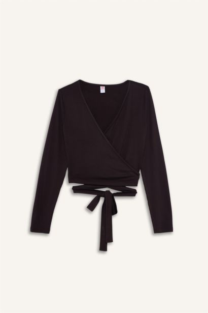 Belted Long Sleeve T-Shirt