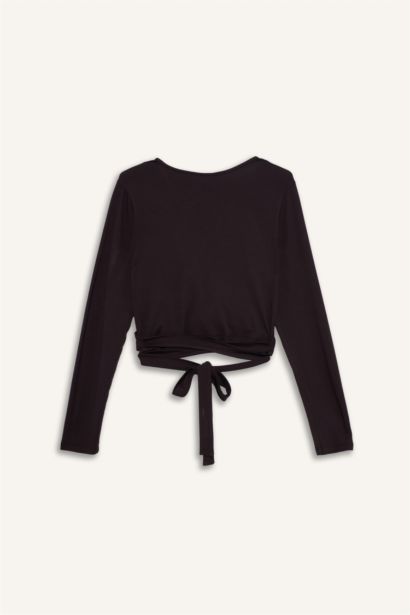 Belted Long Sleeve T-Shirt