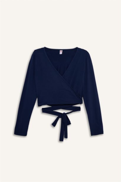 Belted Long Sleeve T-Shirt