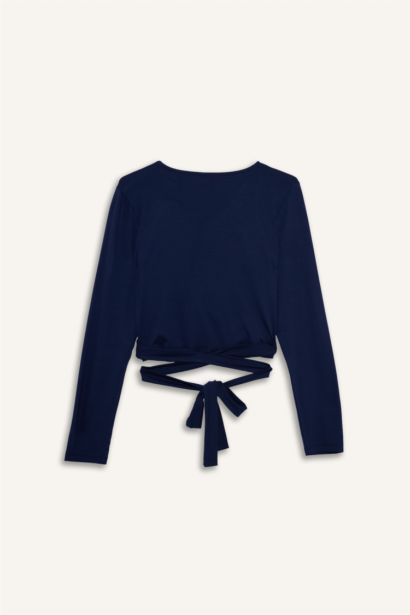 Belted Long Sleeve T-Shirt