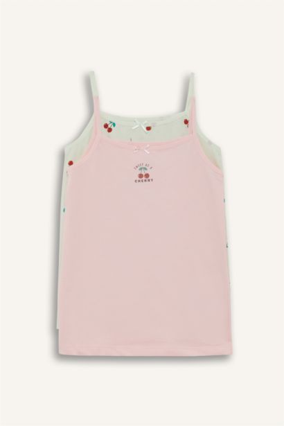 Girl 2 piece Regular Fit Fruit Print Tank Top