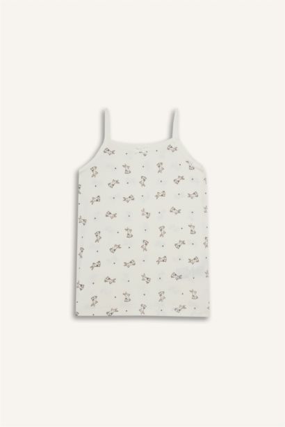 Girl Rabbit Print 2 Piece Undershirt Tank Top