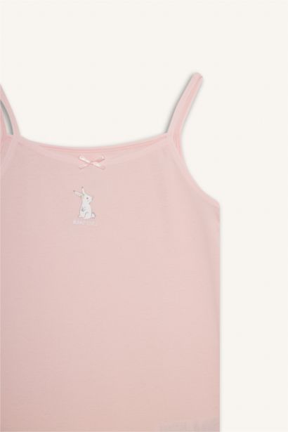 Girl Rabbit Print 2 Piece Undershirt Tank Top
