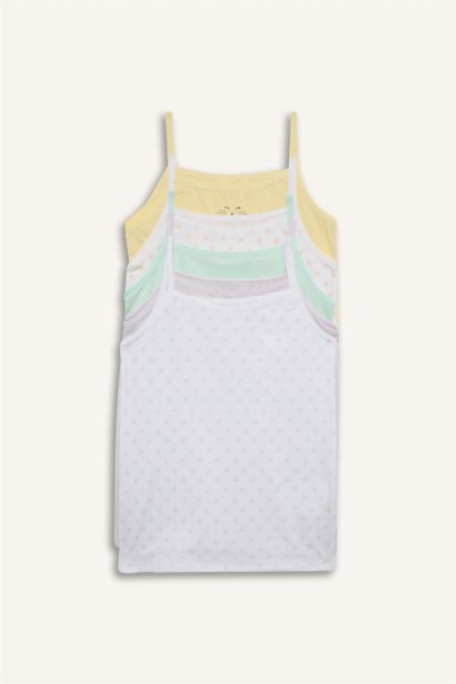 Girl Animal Print 5 Piece Undershirts