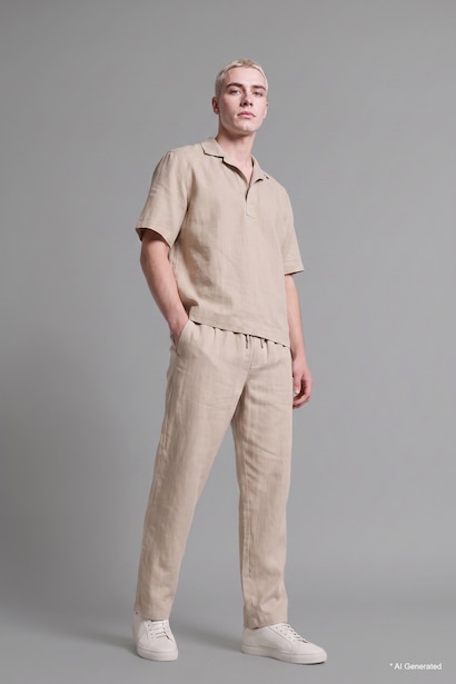 %100 Pamuk Boxy Fit Kısa Kollu Gömlek
