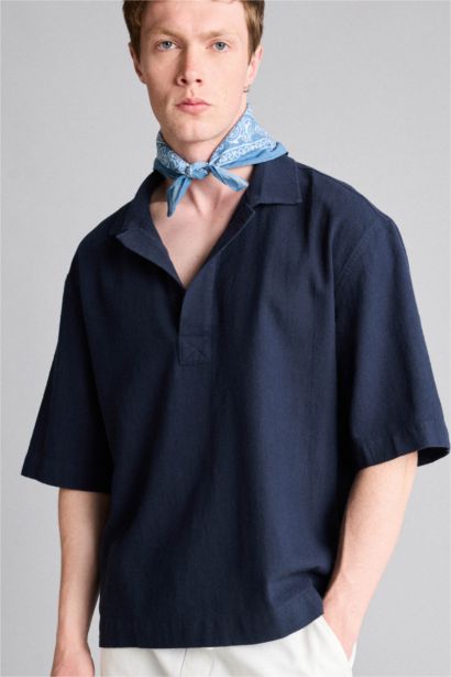 Boxy Fit %100 Pamuk Gömlek