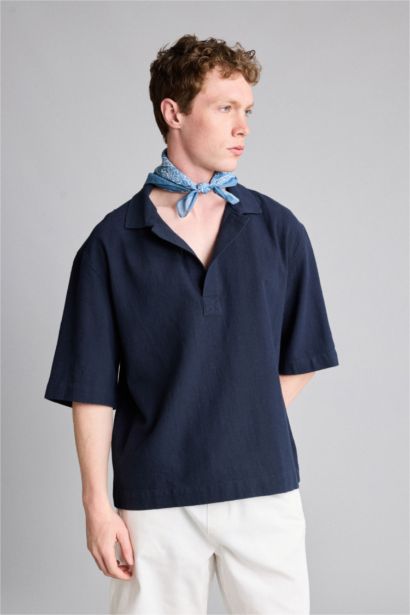 Boxy Fit %100 Pamuk Gömlek