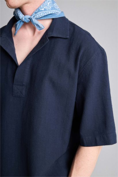 Boxy Fit %100 Pamuk Gömlek