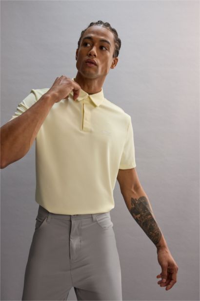 تيشيرت بولو رياضي بيزك قصة عادية منسوج من DeFactoFit