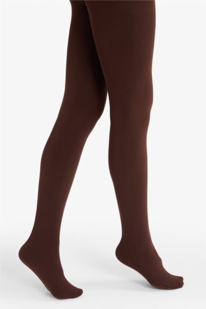 Kadın Kahve Termal Külotlu Çorap