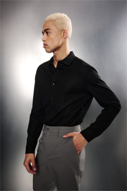 Chemise à manches longues Coupe slim