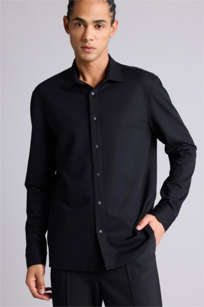 Slim Fit Long Sleeve Shirt