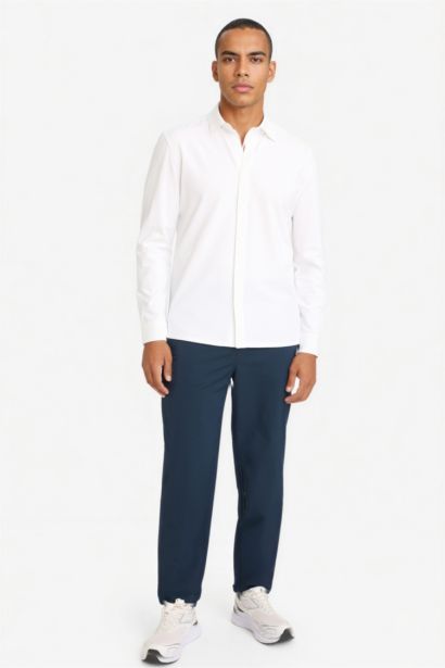 قميص كم طويل من DeFactoFit