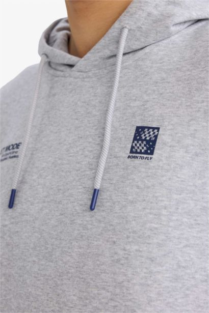 Boxy Fit Long Sleeve Hoodie