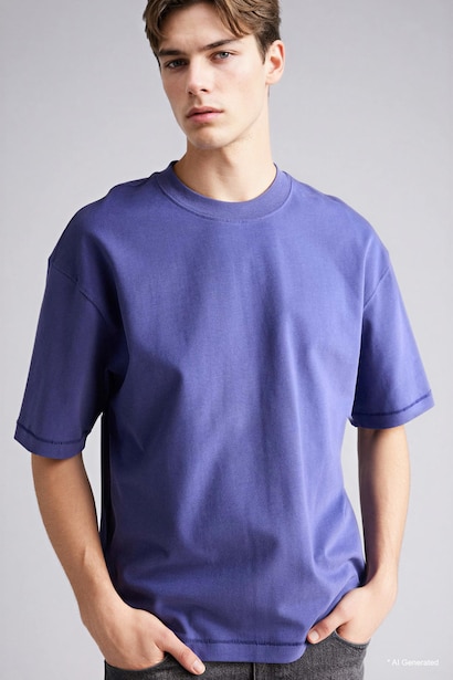 T-shirt boxy 100% coton