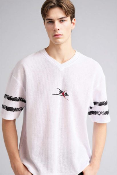 تيشيرت قطن قصة فضفاضة