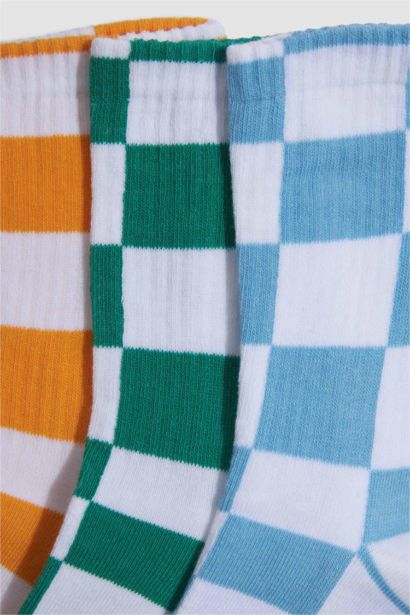 Lot de 3 Chaussettes longues en coton pour fille