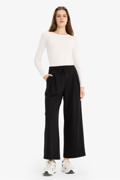 Thick Sweatshirt Fabric Trousers