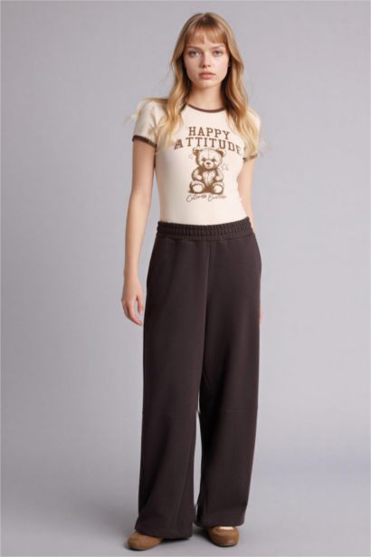 Barrel Fit Elastic Waist Sweatpants