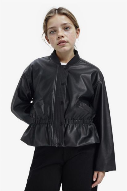 Girl College Collar Bomber Jacket